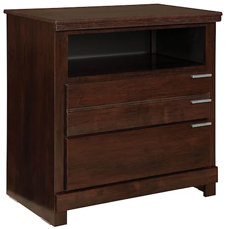 TV Chest With 2 Drawers and Storage Compartment